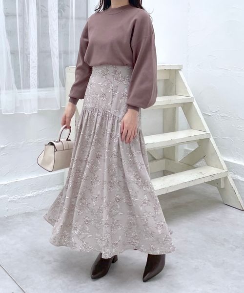 mysty woman(ミスティウーマン)の「ラウンドギャザースカート 990901(スカート・レディース・ベージュ系その他/アイボリー/ピンク系その他・FREE)」の22枚目の写真