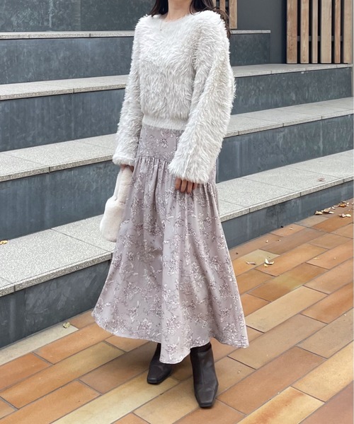 mysty woman(ミスティウーマン)の「ラウンドギャザースカート 990901(スカート・レディース・ベージュ系その他/アイボリー/ピンク系その他・FREE)」の21枚目の写真