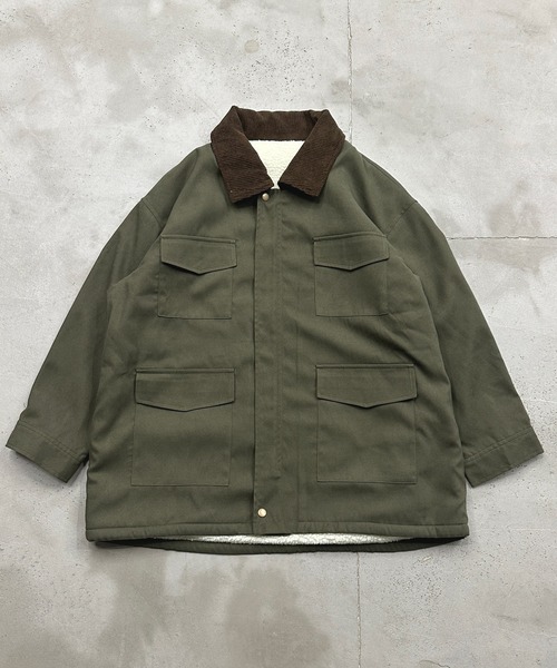 kutir(クティール)の「【M,L2サイズ展開】裏ボアポケットブルゾン(ブルゾン・レディース・カーキ/ネイビー/ブラウン・MEDIUM/LARGE)」の13枚目の写真
