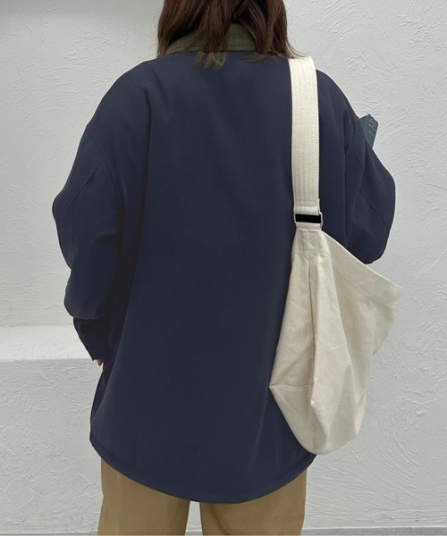 kutir(クティール)の「【M,L2サイズ展開】裏ボアポケットブルゾン(ブルゾン・レディース・カーキ/ネイビー/ブラウン・MEDIUM/LARGE)」の19枚目の写真