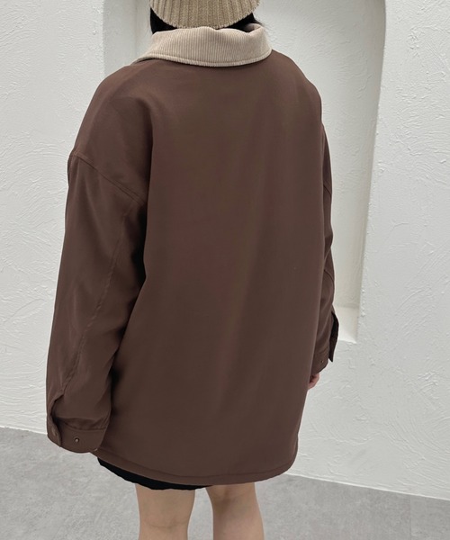 kutir(クティール)の「【M,L2サイズ展開】裏ボアポケットブルゾン(ブルゾン・レディース・カーキ/ネイビー/ブラウン・MEDIUM/LARGE)」の18枚目の写真