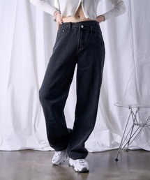ウエストクロス ストレート デニム