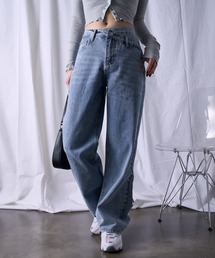 ウエストクロス ストレート デニム