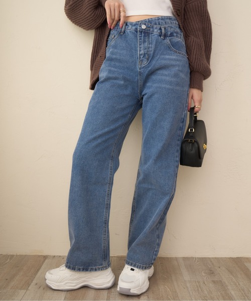 Ada.(エイダ)の「ウエストクロス ストレート デニム(デニムパンツ・レディース・ライトブルー/ダークグレー/ブルーグレー/ブルー系その他・S/M)」の18枚目の写真