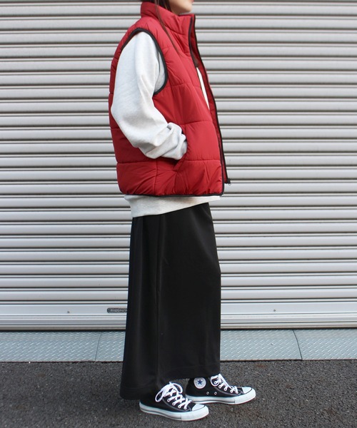 CONVERSE（コンバース）の「【CONVERSE/コンバース】ダンボールＩラインスカート（スカート・レディース・杢グレー/ブラック/アイボリー・L/M）」の13枚目の写真