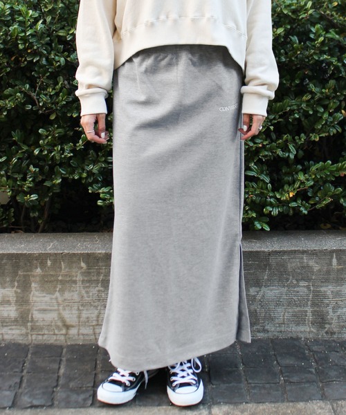 CONVERSE（コンバース）の「【CONVERSE/コンバース】ダンボールＩラインスカート（スカート・レディース・杢グレー/ブラック/アイボリー・L/M）」の11枚目の写真