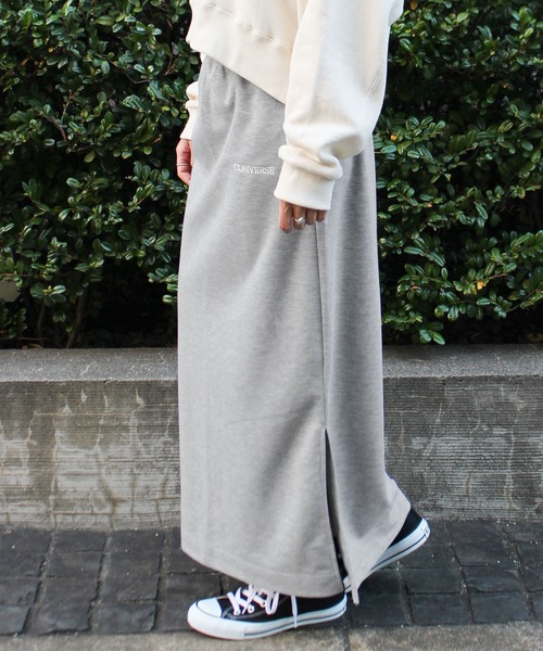 CONVERSE（コンバース）の「【CONVERSE/コンバース】ダンボールＩラインスカート（スカート・レディース・杢グレー/ブラック/アイボリー・L/M）」の10枚目の写真