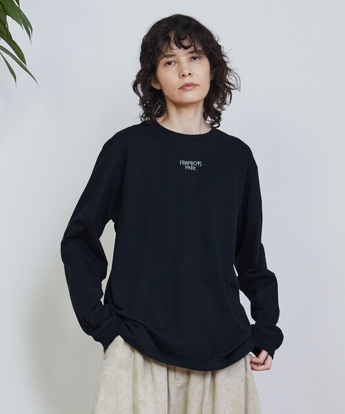 FRAPBOIS(フラボア)の「マークL/ST(Tシャツ/カットソー・レディース・ピンク/ホワイト/ライム/ブラック・2/1)」の2枚目の写真