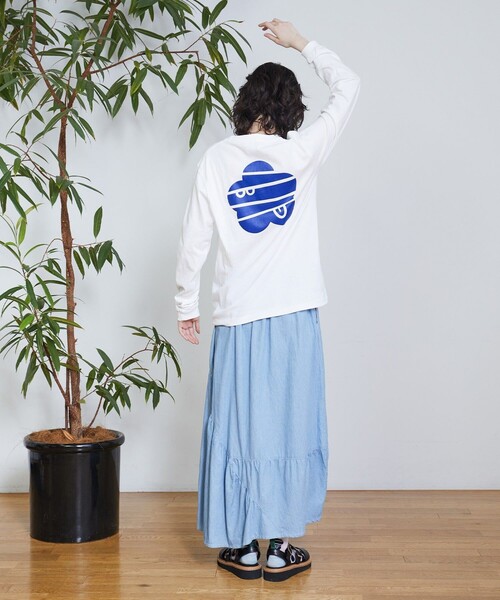 FRAPBOIS(フラボア)の「マークL/ST(Tシャツ/カットソー・レディース・ピンク/ホワイト/ライム/ブラック・2/1)」の7枚目の写真