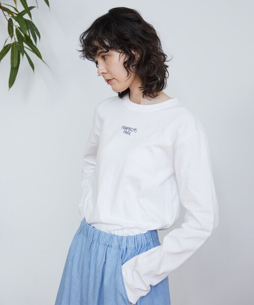 FRAPBOIS(フラボア)の「マークL/ST(Tシャツ/カットソー・レディース・ピンク/ホワイト/ライム/ブラック・2/1)」の9枚目の写真