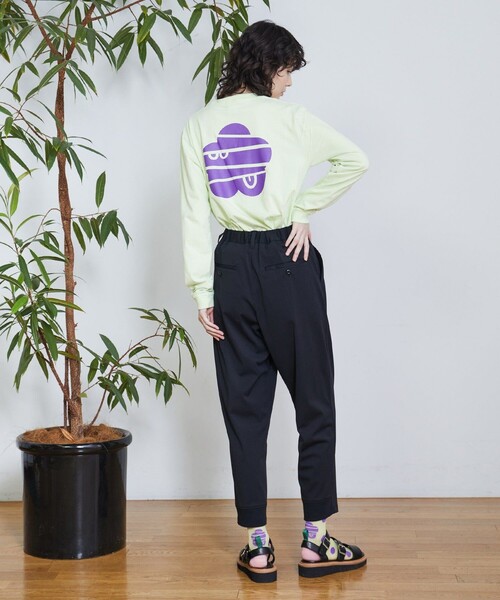 FRAPBOIS(フラボア)の「マークL/ST(Tシャツ/カットソー・レディース・ピンク/ホワイト/ライム/ブラック・2/1)」の12枚目の写真