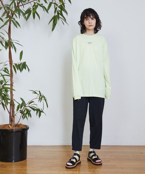 FRAPBOIS(フラボア)の「マークL/ST(Tシャツ/カットソー・レディース・ピンク/ホワイト/ライム/ブラック・2/1)」の14枚目の写真