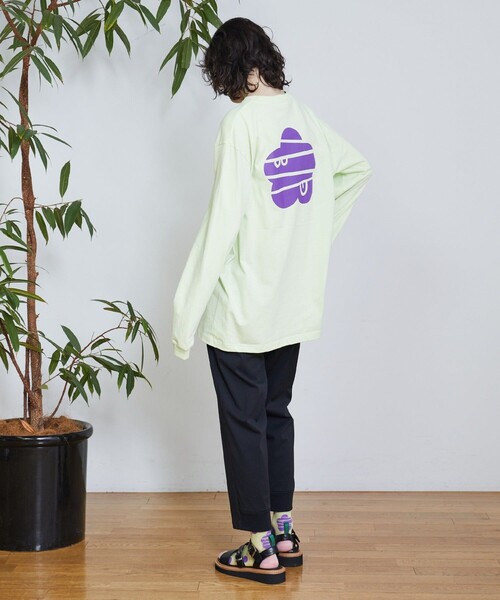 FRAPBOIS(フラボア)の「マークL/ST(Tシャツ/カットソー・レディース・ピンク/ホワイト/ライム/ブラック・2/1)」の16枚目の写真