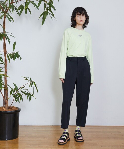 FRAPBOIS(フラボア)の「マークL/ST(Tシャツ/カットソー・レディース・ピンク/ホワイト/ライム/ブラック・2/1)」の19枚目の写真