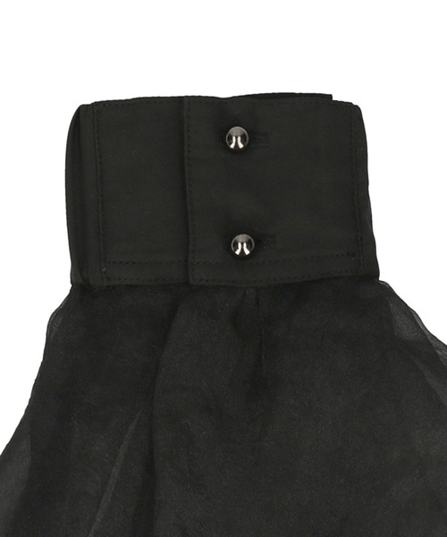 ADAM ET ROPE'（アダムエロペ）の「【サステナブル】シアーカフス（その他小物・レディース・サックスブルー/ブラック・FREE）」の3枚目の写真