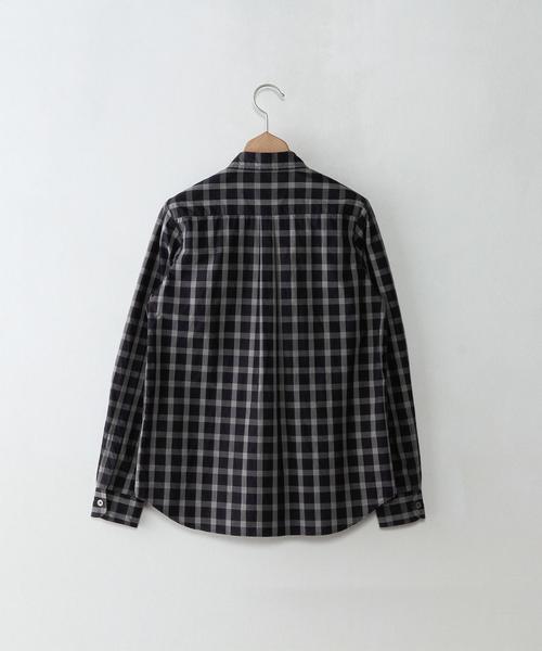 Steven Alan（スティーブンアラン）の「＜Steven Alan＞TOP CHECK REVERSE SEAM　SHIRT/ｼｬﾂ ◆（シャツ/ブラウス・レディース・グレー/ネイビー・MEDIUM/SMALL）」の3枚目の写真