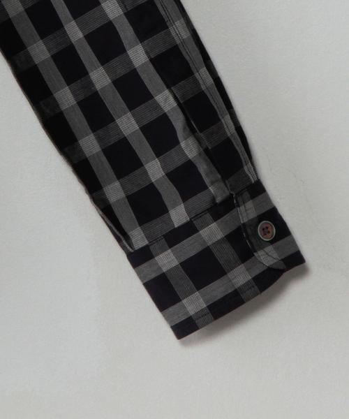 Steven Alan（スティーブンアラン）の「＜Steven Alan＞TOP CHECK REVERSE SEAM　SHIRT/ｼｬﾂ ◆（シャツ/ブラウス・レディース・グレー/ネイビー・MEDIUM/SMALL）」の5枚目の写真