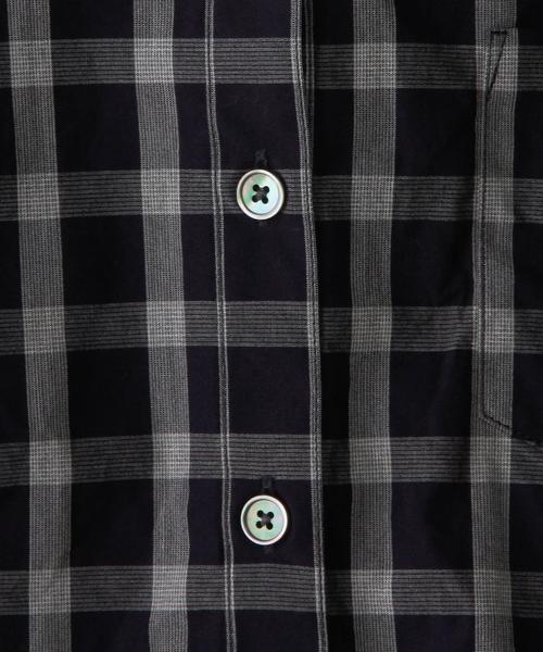 Steven Alan（スティーブンアラン）の「＜Steven Alan＞TOP CHECK REVERSE SEAM　SHIRT/ｼｬﾂ ◆（シャツ/ブラウス・レディース・グレー/ネイビー・MEDIUM/SMALL）」の8枚目の写真