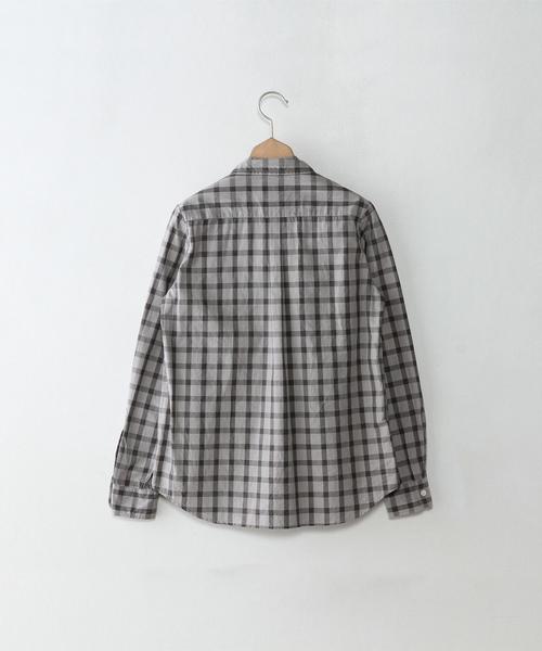 Steven Alan（スティーブンアラン）の「＜Steven Alan＞TOP CHECK REVERSE SEAM　SHIRT/ｼｬﾂ ◆（シャツ/ブラウス・レディース・グレー/ネイビー・MEDIUM/SMALL）」の9枚目の写真