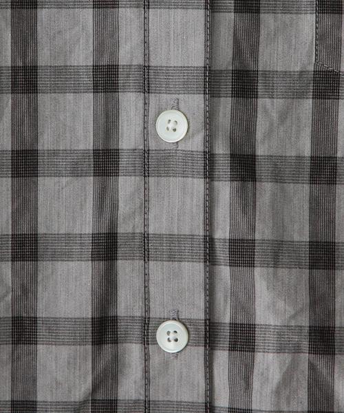 Steven Alan（スティーブンアラン）の「＜Steven Alan＞TOP CHECK REVERSE SEAM　SHIRT/ｼｬﾂ ◆（シャツ/ブラウス・レディース・グレー/ネイビー・MEDIUM/SMALL）」の10枚目の写真