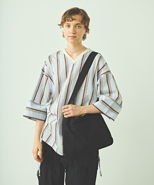 kha:ki（カーキ）の「「KHA:KI/カーキ」ミリタリーサコッシュ A-04（ショルダーバッグ・レディース・ブラック/ベージュ/カーキ/ホワイト・FREE）」の20枚目の写真