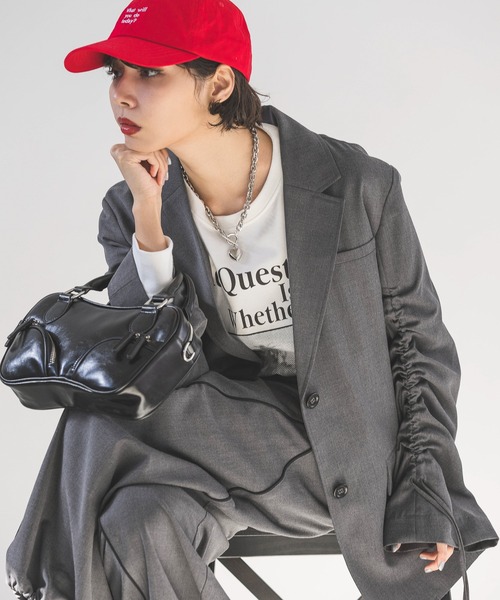 PAGEBOY（ページボーイ）の「アソートロゴキャップ（キャップ・レディース・ブラック/レッド・FREE）」の10枚目の写真