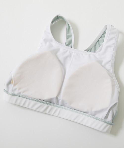 devirock（デビロック）の「メッシュTシャツ付き 3Pセパレート水着（水着・キッズ・ホワイト/パープル系4/スミクロ・110cm/100cm/130cm/120cm/160cm/150cm/140cm）」の13枚目の写真