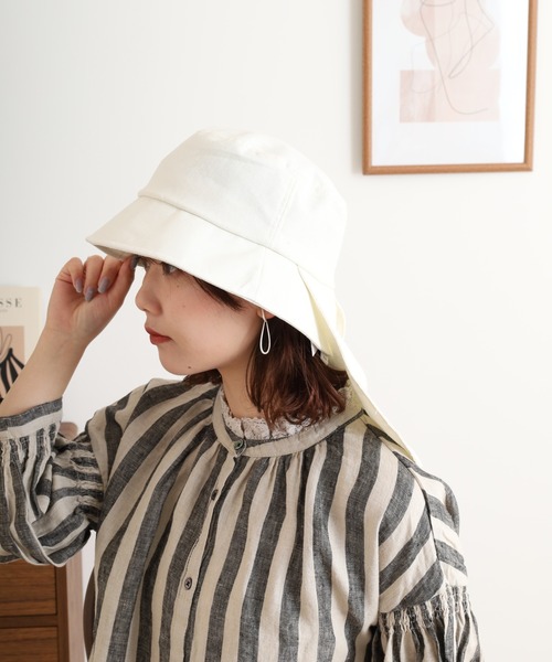 PAGE ONE UVネックカバー付バケットHAT（ハット