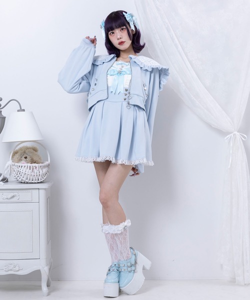 ディアマイラブ♡フリル起毛 DearMyLove（ディアマイラブ）の「ハートビジューフリル2way