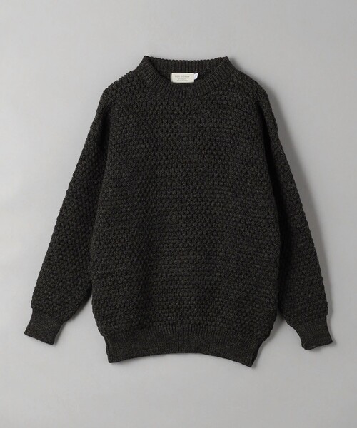 Oldderby Knitwear(オールダービーニットウェア)の「【別注】 <OLDDERBY KNITWEAR> ポップコーン ニット(ニット/セーター・メンズ・ブラウン/ダークグレー/コバルトブルー・M/L)」の1枚目の写真