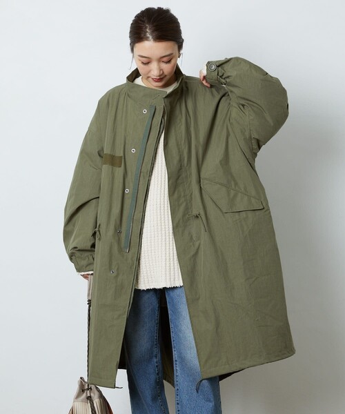 FREAK'S STORE モッズコート カーキ