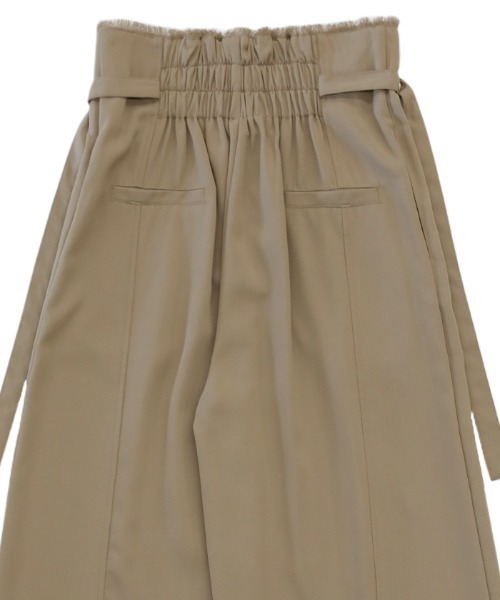 select MOCA(セレクトモカ)の「サイドベルトハイウエストワイドパンツ(スラックス・レディース・ブラック/グレイッシュベージュ・MEDIUM/LARGE)」の10枚目の写真