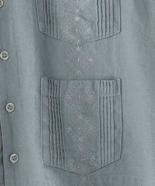 LOWRYS FARM(ローリーズファーム)の「ノルマンディシャツ 986704(シャツ/ブラウス・キッズ・チャコールグレー/ブルー/グリーン・110cm/120cm/130cm/140cm/150cm)」の11枚目の写真