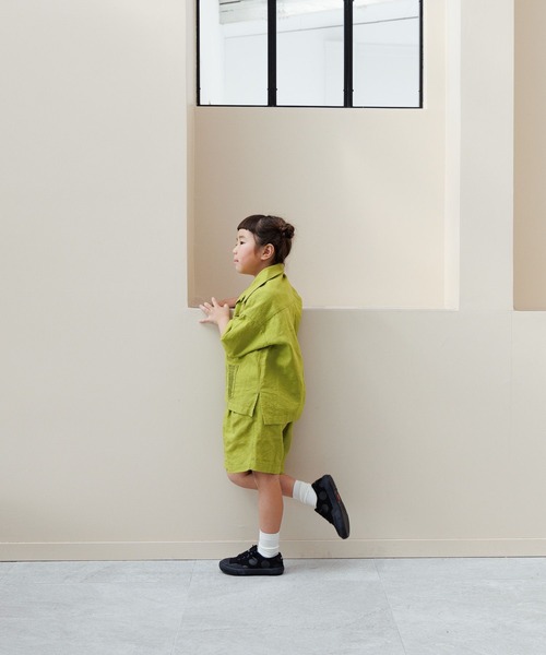 LOWRYS FARM(ローリーズファーム)の「ノルマンディシャツ 986704(シャツ/ブラウス・キッズ・チャコールグレー/ブルー/グリーン・110cm/120cm/130cm/140cm/150cm)」の15枚目の写真