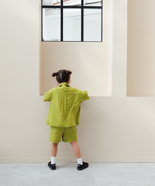 LOWRYS FARM(ローリーズファーム)の「ノルマンディシャツ 986704(シャツ/ブラウス・キッズ・チャコールグレー/ブルー/グリーン・110cm/120cm/130cm/140cm/150cm)」の16枚目の写真