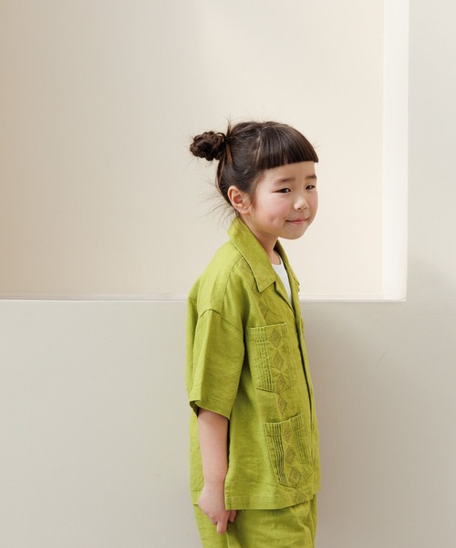 LOWRYS FARM(ローリーズファーム)の「ノルマンディシャツ 986704(シャツ/ブラウス・キッズ・チャコールグレー/ブルー/グリーン・110cm/120cm/130cm/140cm/150cm)」の18枚目の写真