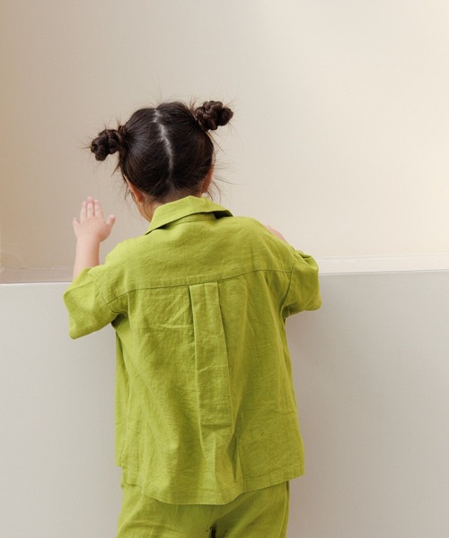 LOWRYS FARM(ローリーズファーム)の「ノルマンディシャツ 986704(シャツ/ブラウス・キッズ・チャコールグレー/ブルー/グリーン・110cm/120cm/130cm/140cm/150cm)」の19枚目の写真