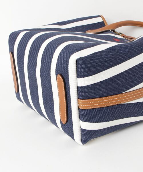 POLO RALPH LAUREN☆ストライプ ミディアムトートバッグ♪送料込 ストライプド ストロー ミディアム Brie トート バッグ （トート