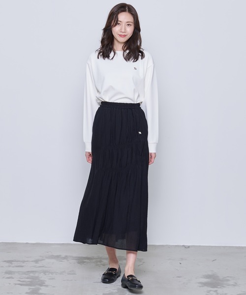 Arnold Palmer（アーノルドパーマー）の「シャーリング シアースカート（スカート・レディース・アイボリー/ブラック・S/M/L）」の14枚目の写真