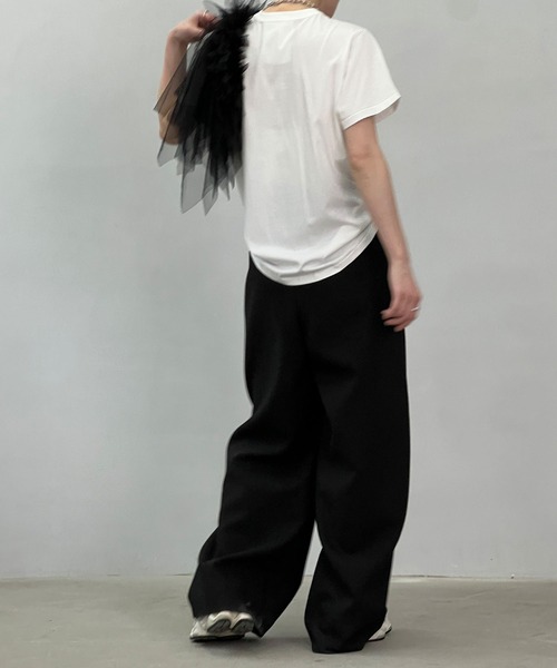 chuclla(チュクラ)の「マルチway チュールラッフル chw24s030(その他トップス・レディース・ブラック・FREE)」の5枚目の写真