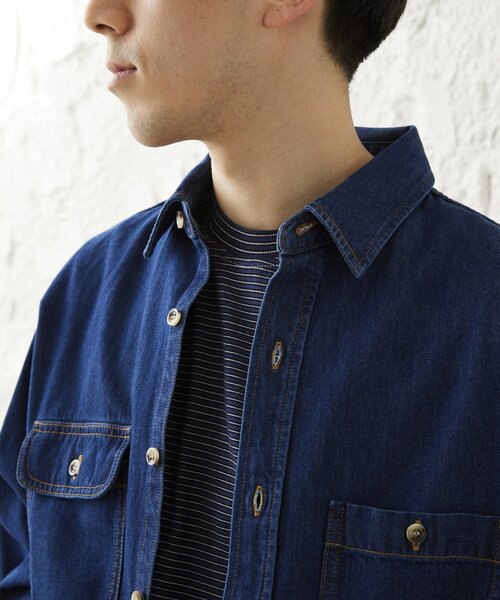 セール】AMERICAN デニムシャツ by COTTON USA（シャツ/ブラウス 