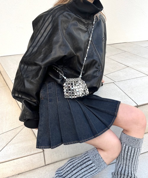 WHO'S WHO gallery（フーズフーギャラリー）の「メタルビーズミニミニBAG（ショルダーバッグ・レディース・シルバー・FREE）」の7枚目の写真