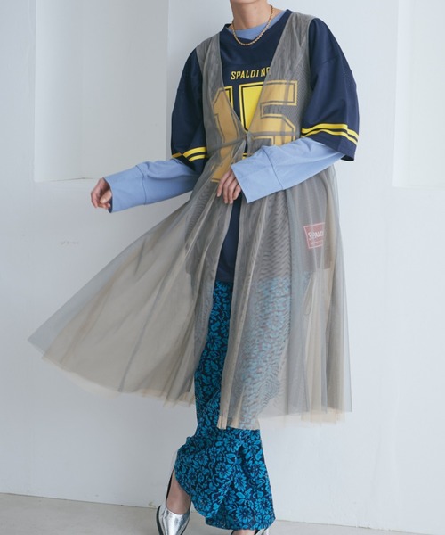 【セール】レイヤードチュールワンピース（ワンピース）｜ROSE BUD（ローズバッド）