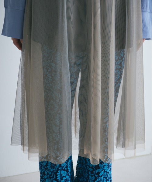 【セール】レイヤードチュールワンピース（ワンピース）｜ROSE BUD（ローズバッド）