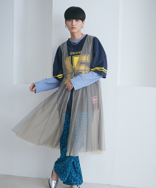 【セール】レイヤードチュールワンピース（ワンピース）｜ROSE BUD（ローズバッド）