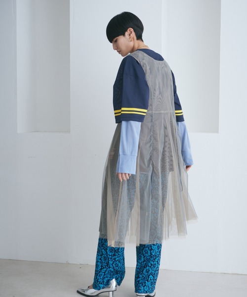 【セール】レイヤードチュールワンピース（ワンピース）｜ROSE BUD（ローズバッド）