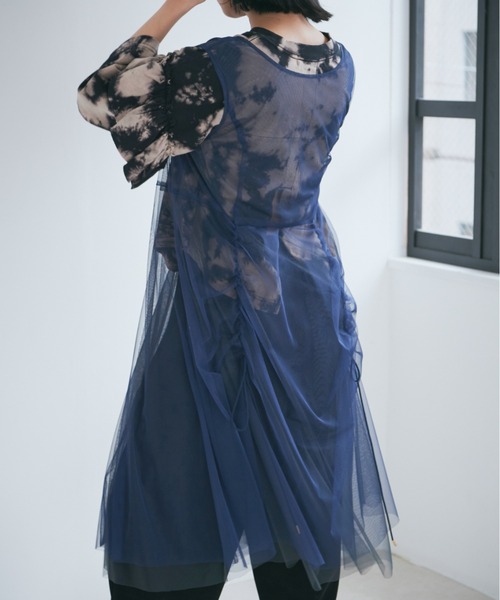 【セール】レイヤードチュールワンピース（ワンピース）｜ROSE BUD（ローズバッド）