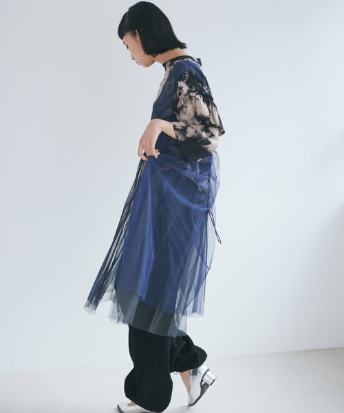 【セール】レイヤードチュールワンピース（ワンピース）｜ROSE BUD（ローズバッド）