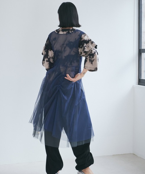 【セール】レイヤードチュールワンピース（ワンピース）｜ROSE BUD（ローズバッド）