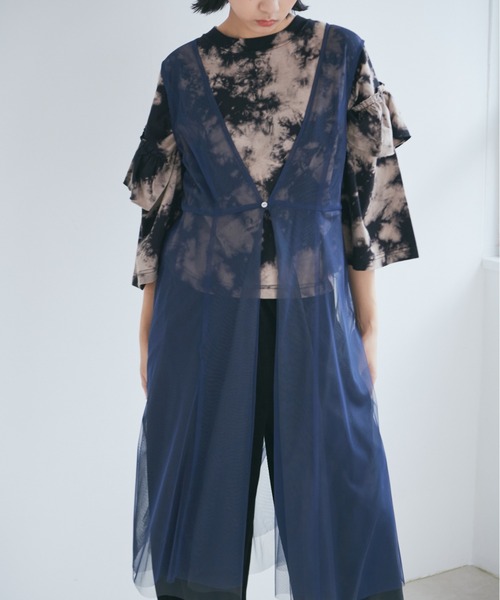 【セール】レイヤードチュールワンピース（ワンピース）｜ROSE BUD（ローズバッド）